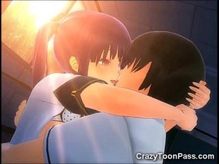 3D Schoolgirl Creampied Three Times!