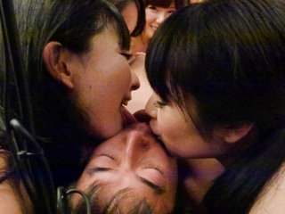 Hina Maeda Kyouko Maki Yui Nanase rub cock